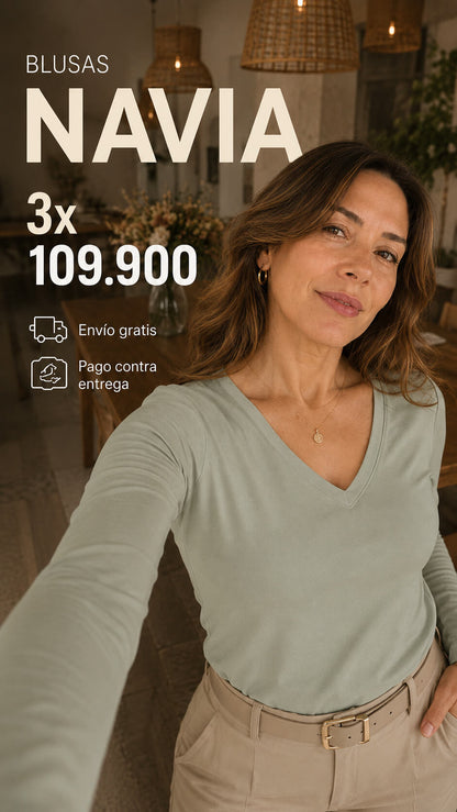 Blusas Navia